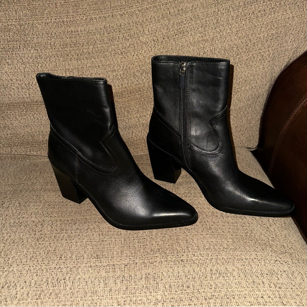 Steve Madden Ankle Black Heeled Booties